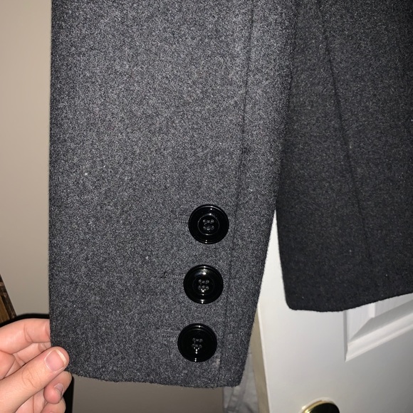 Black Pea Coat - Picture 3 of 7